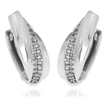 Náušnice Zlatnictví U Kostela Stříbrné kroužky se zirkony EMDB842 439932326