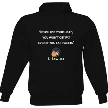 Pánská mikina Pánská mikina s kapucí s potiskem L Quote mikina - čierna pánské