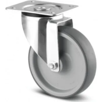 Dvoukolový ruční vozík Pojezdové kolečko PJR 160, otočné, plotna