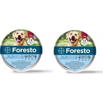 Antiparazitikum pro psa Foresto/Bayer FORESTO obojek pro psy nad 8kg 70cm (balení 2ks) výhodné balení 2 kusů
