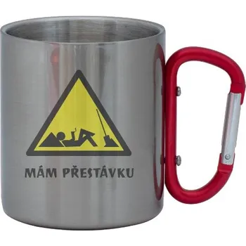 Hrnek nerez s karabinou s potiskem mám přestávku