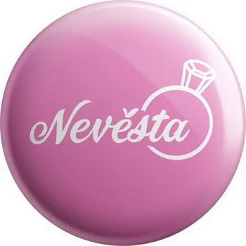 Placka Nevěsta s prstenem, (Růžová a bílá)