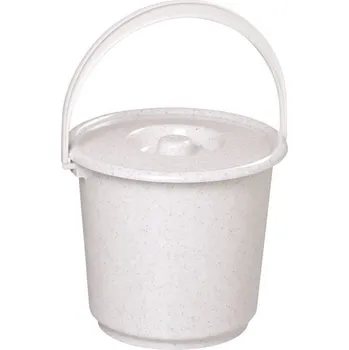 kbelík MIRA plast Vědro s víkem 2,7 l, barvy mix