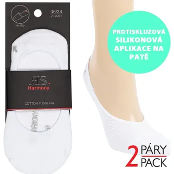 Dámské ponožky Dámské i pánské nízké letní bavlněné ťapky RS 35-38 bílá