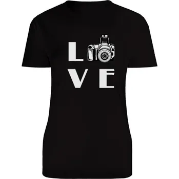 Dámské tričko Tričko s potiskem photo love dámské