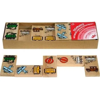 Výuková hračka MIK TOYS Domino Doprava - dřevěné