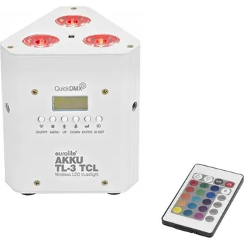 Osvětlovací technika EUROLITE AKKU reflektor TL-3 TCL 3x3W TCL, DMX, IR