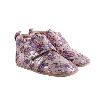 Capáčky EN FANT Velcro Slippers Metallic Purple 24 EU