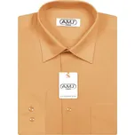 Pánská košile AMJ jednobarevná JDP010, meruňková, dlouhý rukáv, prodloužená délka, vel. 42