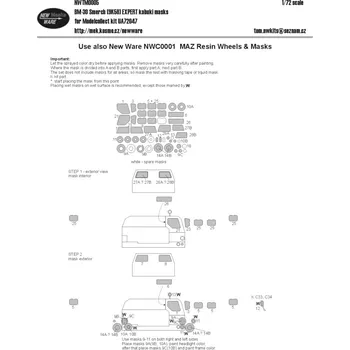 Plastikový model New Ware 1/72 Mask BM-30 Smerch EXPERT (MODELC.)