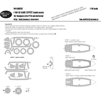 Plastikový model New Ware 1/48 Mask F86F-30 Sabre EXPERT (HAS PT13)