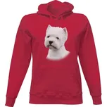 Dámská mikina s kapucí s potiskem West highland white teriér dámské