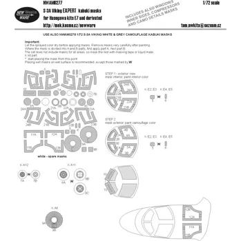 Plastikový model New Ware 1/72 Mask S-3A Viking EXPERT (HAS E7)