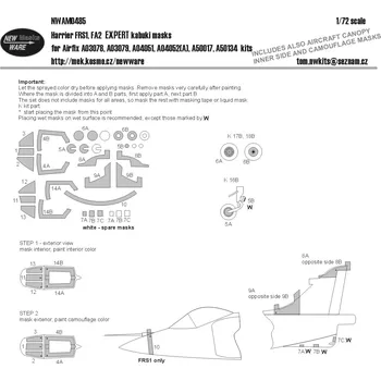 Plastikový model New Ware 1/72 Mask Harrier FRS1/FA2 EXPERT (AIRFIX)