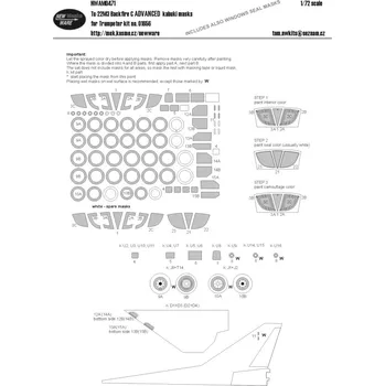 Plastikový model New Ware 1/72 Mask Tu-22M3 Backfire C ADVANCED (TRUMP)