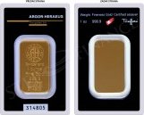 Argor Heraeus zlatý slitek 1oz