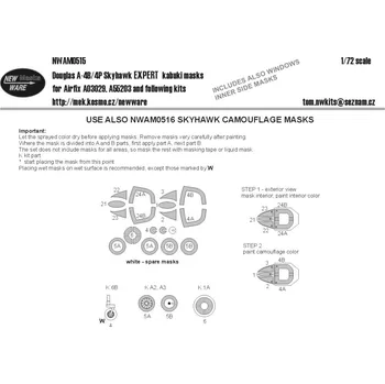 Plastikový model New Ware 1/72 Mask Douglas A-4B/4P Skyhawk EXPERT (AIRF)