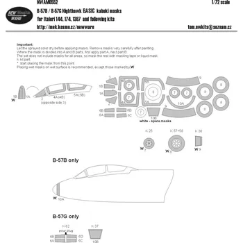 Plastikový model New Ware 1/72 Mask B-57B/B-57G Nighthawk BASIC (ITAL)