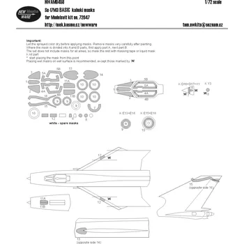 Plastikový model New Ware 1/72 Mask Su-17M3 BASIC (MSVIT 72047)