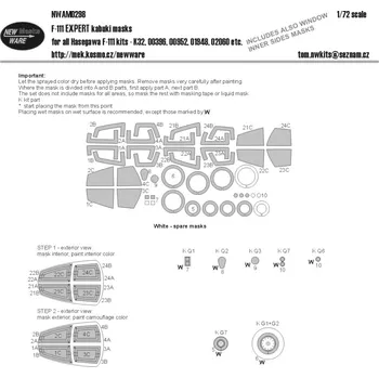 Plastikový model New Ware 1/72 Mask F-111 EXPERT (HAS)