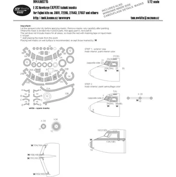 Plastikový model New Ware 1/72 Mask E-2C Hawkeye EXPERT (FUJIMI)