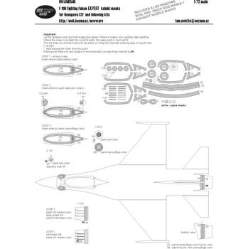 Plastikový model New Ware 1/72 Mask F-16N Fighting Falcon EXPERT (HAS)