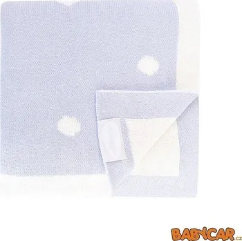 Dětská deka SHNUGGLE luxusní pletená deka Modrá