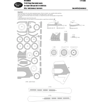 Plastikový model New Ware 1/72 Mask YB-49 Flying Wing (ITAL/AMT/ERTL)