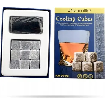 chladicí kostka Ledové kameny Whisky stones 9 ks Kamille KM-7792 (9 kamenů)