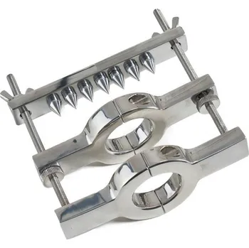 Klinik sex Mister B Hardware Ball Crusher and Stretcher with Pins