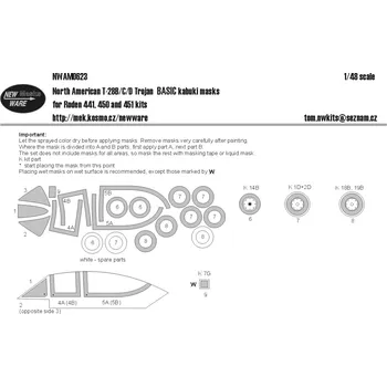 Plastikový model New Ware 1/48 North American T-28B/C/D Trojan BASIC (RODEN)