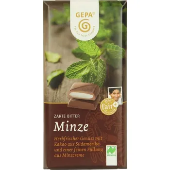 Gepa Bio hořká čokoláda s mátovým krémem 100 g