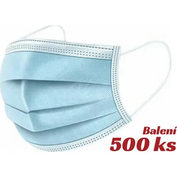 rouška Rouška jednorázová, 3 vrstvy, 500ks, certifikovaná - RO3V500