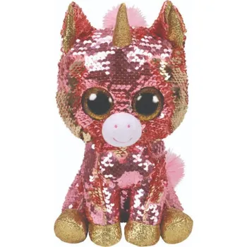 plyšák Ty Beanie Boos Flippables jednorožec Sunset 24 cm růžový