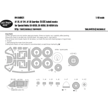 Plastikový model New Ware 1/48 Mask AF-2S/2W/3S Guardian BASIC (SP.HOBBY)