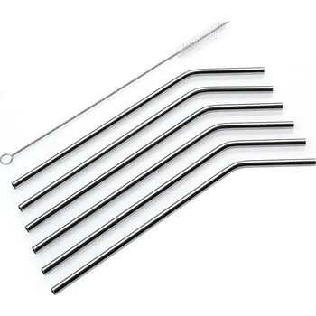 Nerezové brčka, 6 ks - Cilio