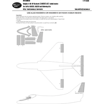 Plastikový model New Ware 1/72 Mask Douglas A-4B/4P Skyhawk CAMOUFLAGE (AIR)