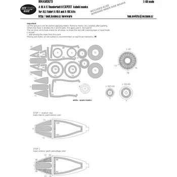 Plastikový model New Ware 1/48 Mask A-10 A/C Thunderbolt II EXPERT (ITALERI)