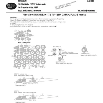 Plastikový model New Ware 1/72 Mask Tu-128M Fiddler EXPERT (TRUMP 01687)