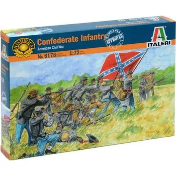 Plastikový model Italeri Model Kit 6178 Confederate Infantry (American Civil War) 1:72