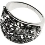 Ocelový prsten s krystaly Crystals from Swarovski, PEPPER (56)