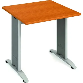 Nábytek Hobis Jednací stůl FJ 800 Barva desky stolu: bílá, Barva kovu: černá, Podnož: RM 100