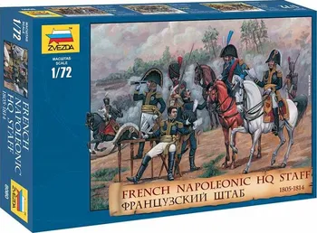 Plastikový model Zvezda 8080 French Napoleonic Hq Staff 1:72