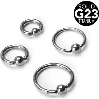 Piercing Piercing - kruh titan tl. 1,2 mm (1,2 x 10 x 3 mm)