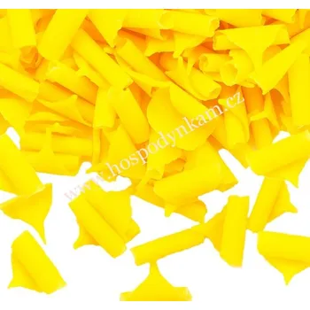 Jedlá dekorace na dort Čokoládové kudrny citronové 50g