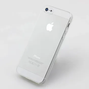 Pouzdro na mobilní telefon Silikonový obal pro Apple iPhone 5/5S/SE - průhledný
