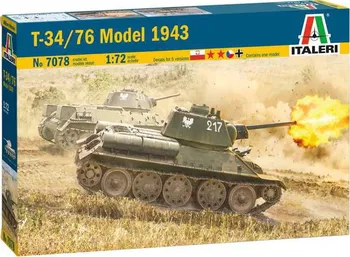 Plastikový model Italeri T-34/76 Model 1943 IT-7078 1:72