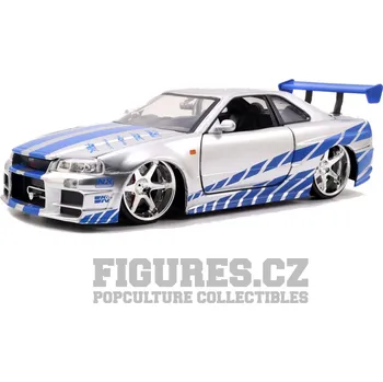 autíčko 2 Fast 2 Furious - Diecast Model 1/24 Brians 1999 Nissan Skyline G R R34