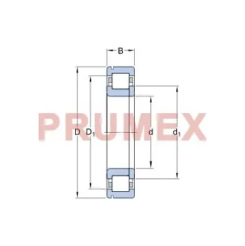 SKF NUP 210 ECNJ/C3 válečkové ložisko