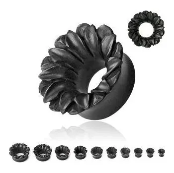 Piercing Vyřezávaný tunel do ucha Areng wood (11 mm)